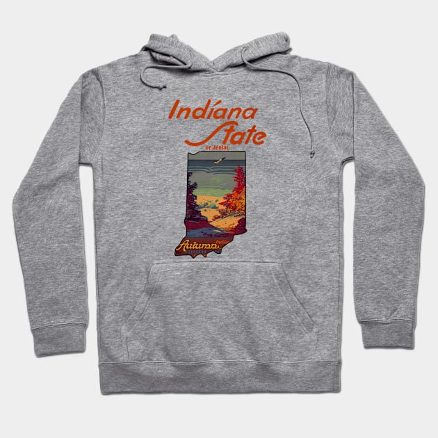 Indiana State of Denial Hoodie by The Angry Possum